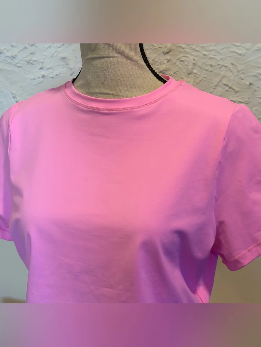 SKIMS Recycled Swim T Shirt Short Sleeve Taffy Hot Pink Sz 2X